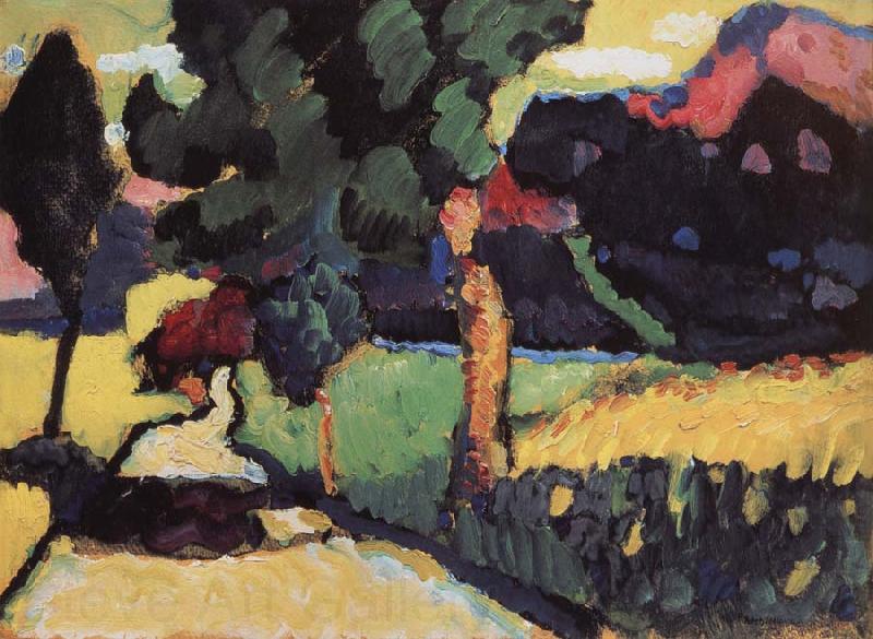 Wassily Kandinsky Nyari tajkep Norge oil painting art